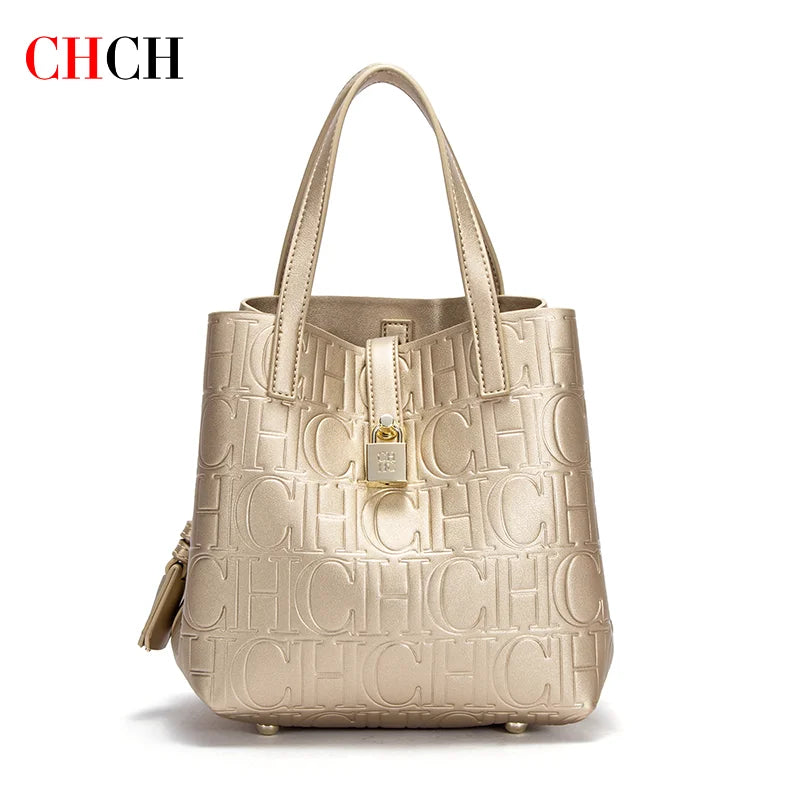 Women Tote Bag Steel Embossed Handheld Casual Purse - Smarsty