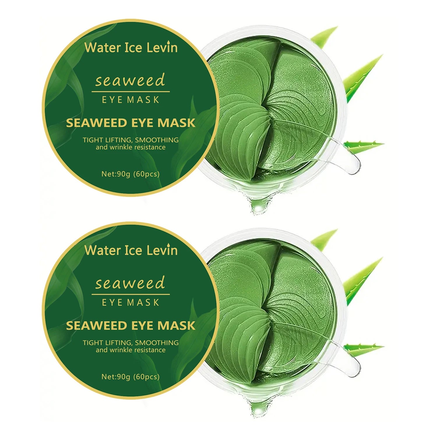 Seaweed Hyaluronic Acid Eye Masks for Dark Circles - Smarsty