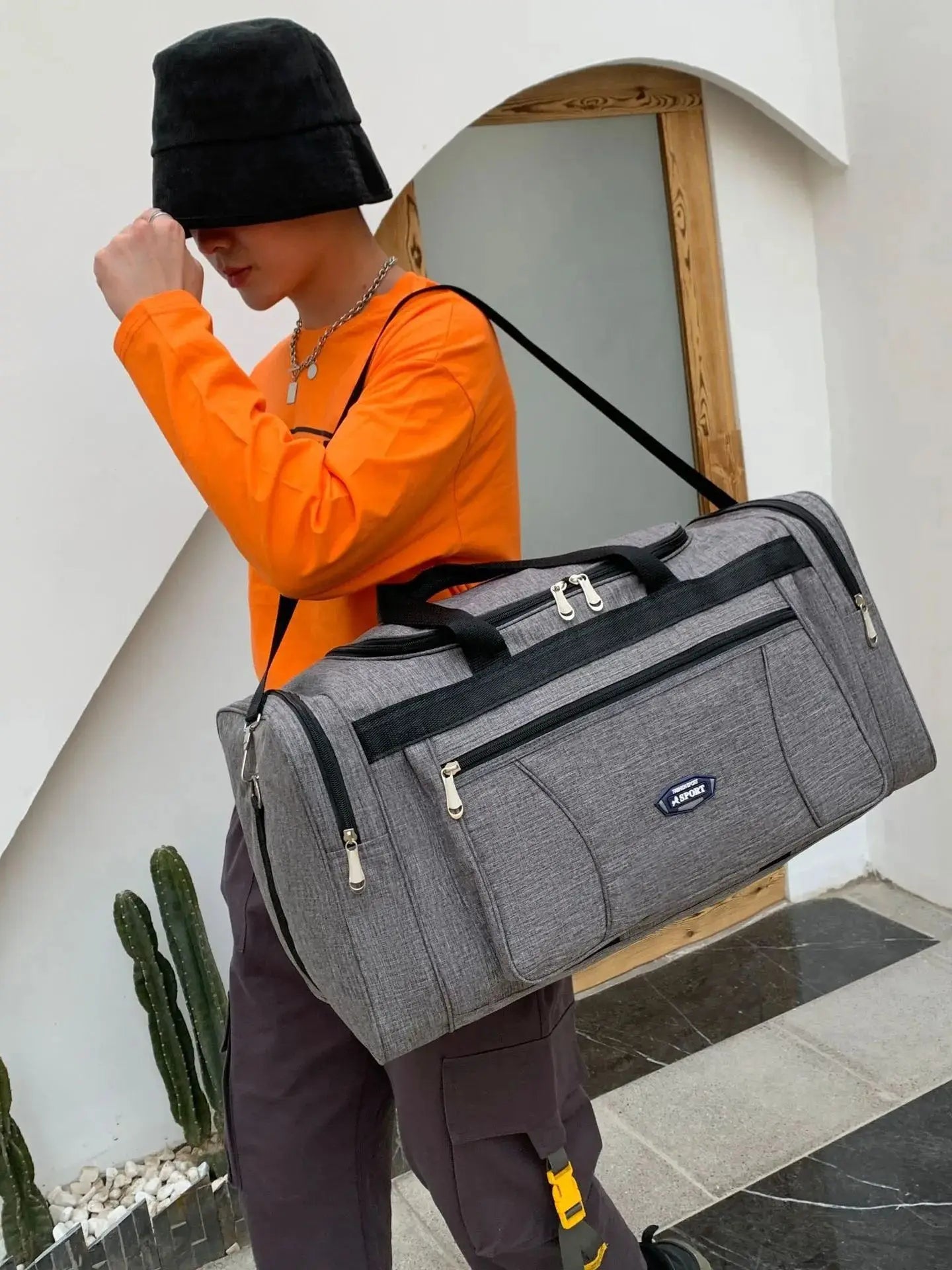 Oxford Waterproof Travel Bag For Men Large Capacity Duffle - Smarsty