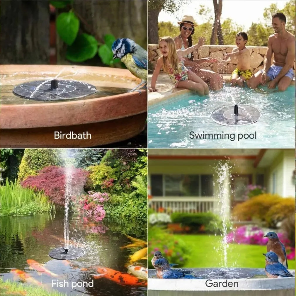 Solar Powered Fountain for Outdoor Garden Decoration - Smarsty