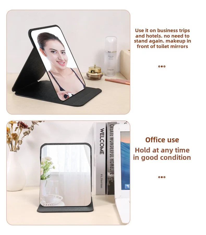 Portable Folding Makeup Mirror with Creative Design - Smarsty