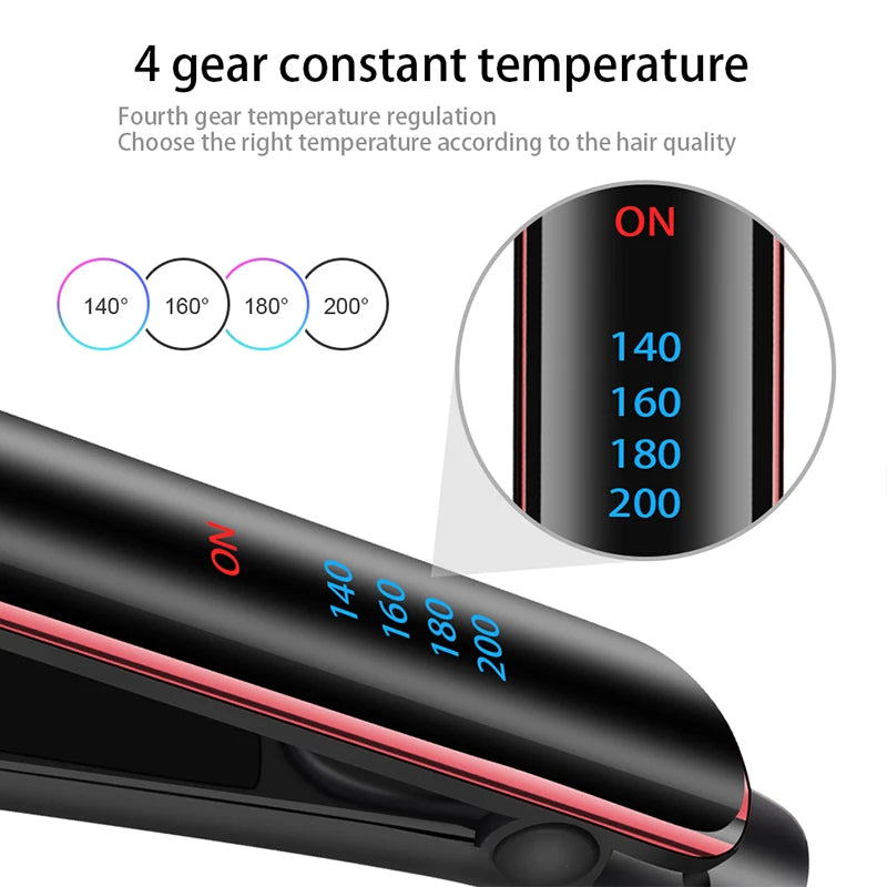 Ceramic Ionic Hair Straightener with Fast Heat-Up - Smarsty