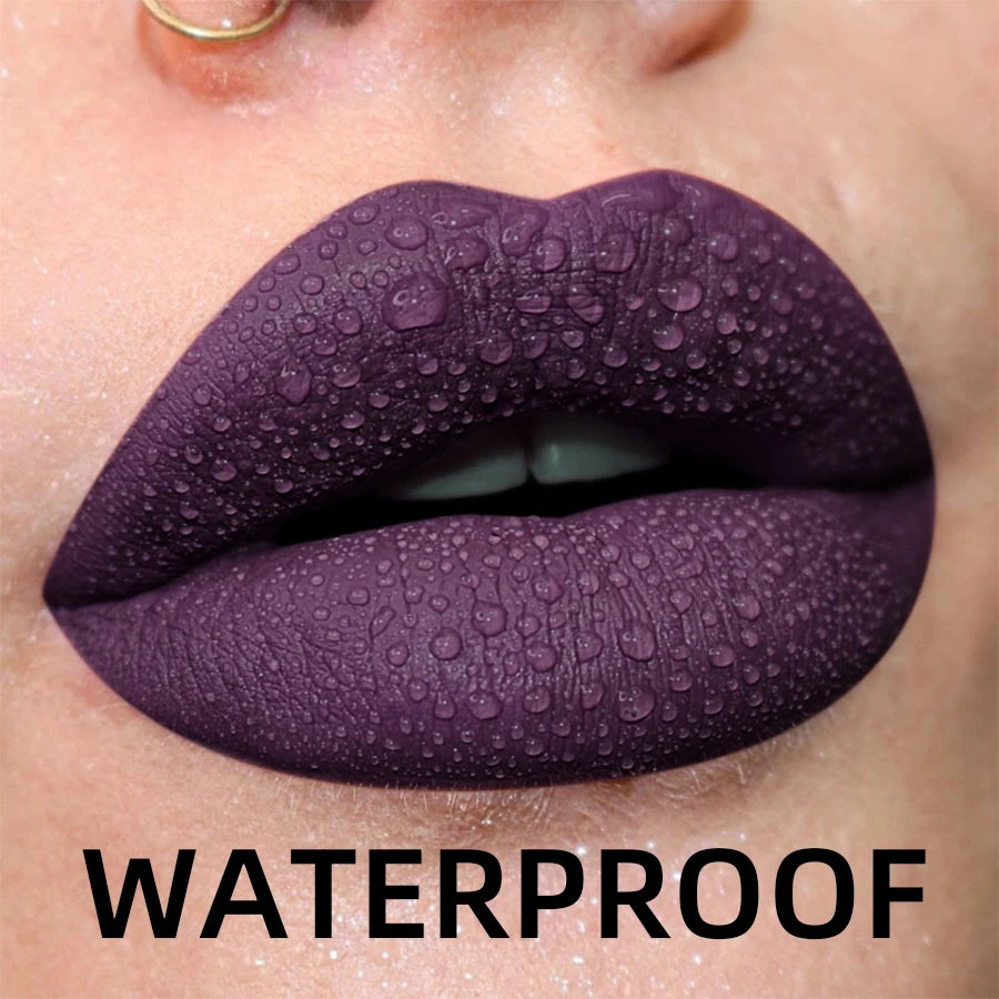Matte Velvet Waterproof Lip Gloss With Hydrating Formula - Smarsty