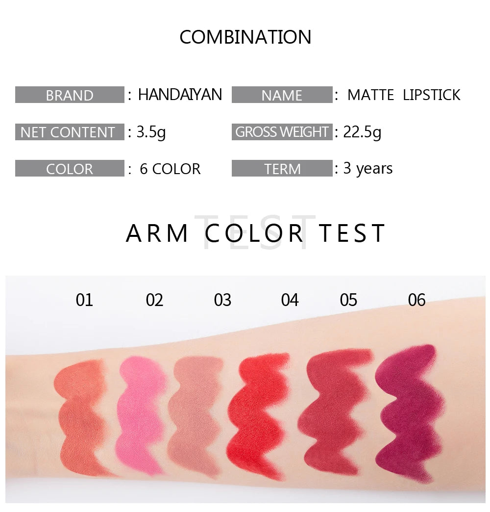 Long-Lasting Matte Lipstick with Velvet Finish - Smarsty