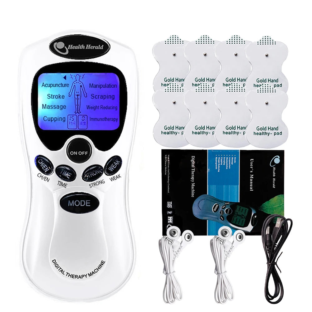 Electric Dual Output TENS Massage Machine for Full Body Relief - Smarsty