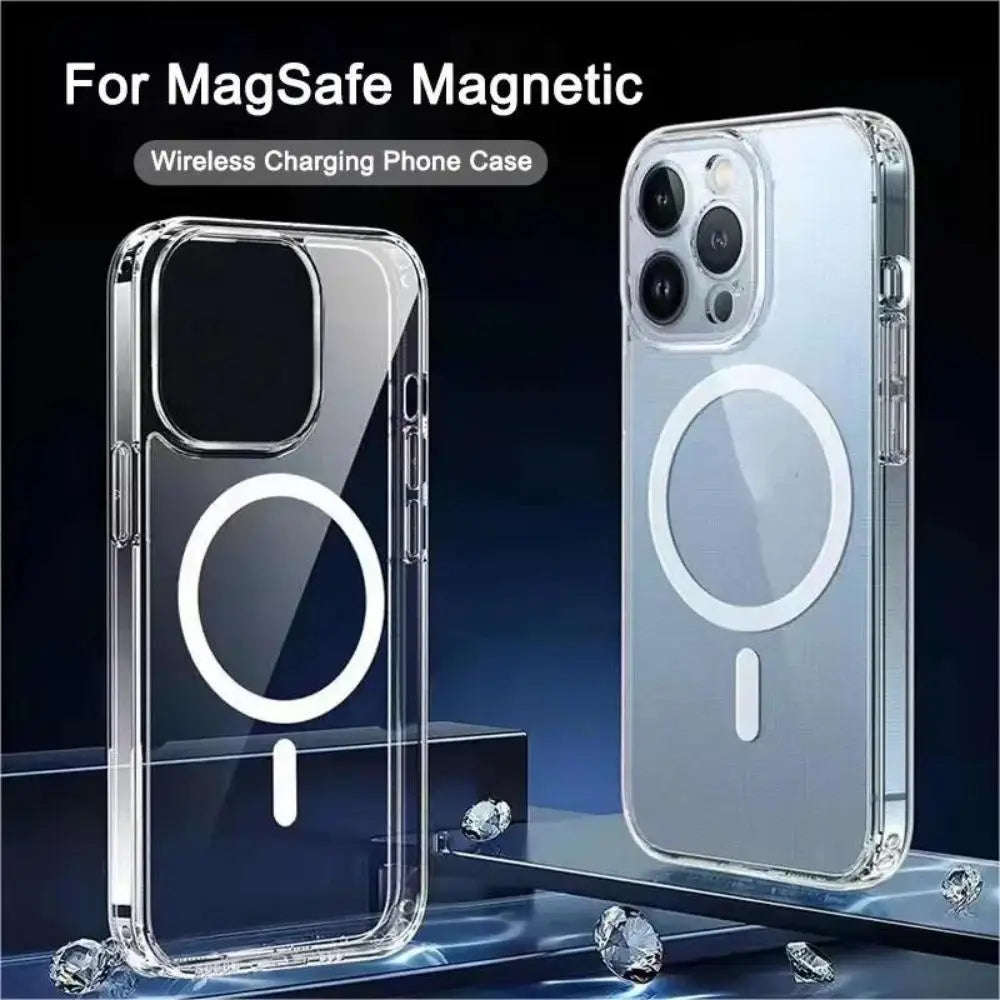 Ultra Thin Magnetic Anti Drop IPhone Case Non Yellowing - Smarsty
