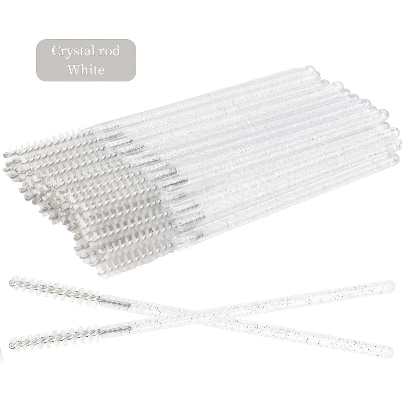 50 Pcs Disposable Eyelash Brushes for Perfect Makeup - Smarsty
