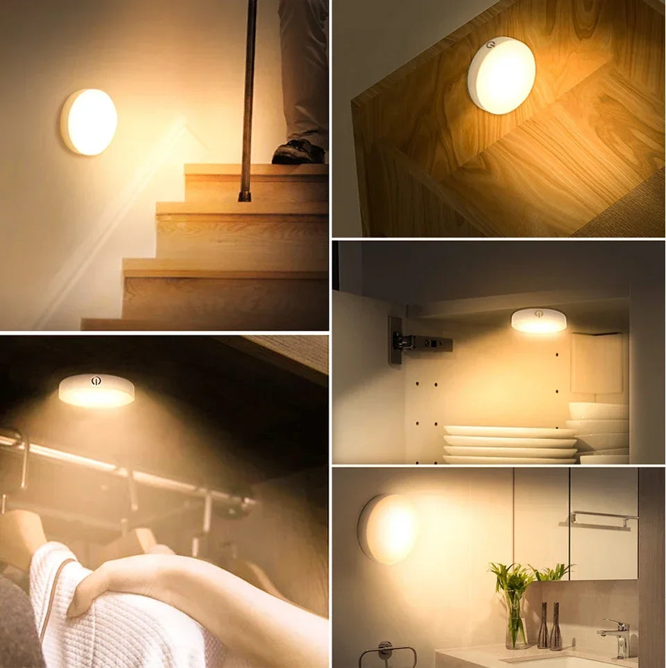 Motion Sensor LED Night Light USB Rechargeable for Cabinets - Smarsty