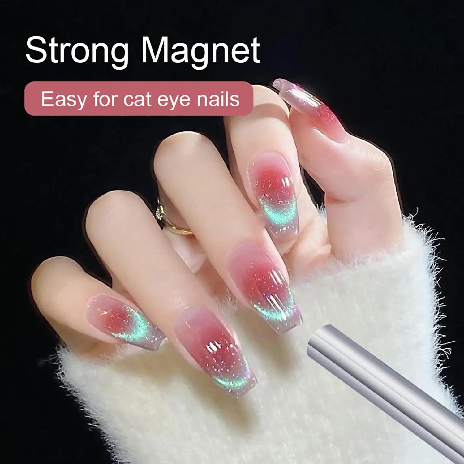 1pc Cylindrical Magnet for Cat Eye UV Gel Varnish with Nails Art Decoration Fashion Nail Magnet Tools for Manicure Design Tools