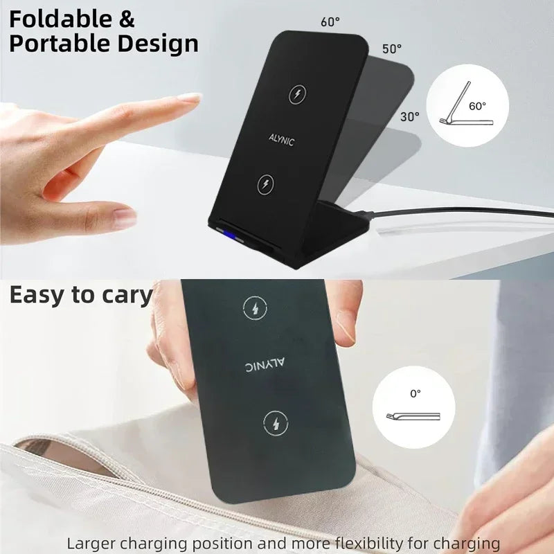 Fast Wireless Charging Desk Stand for All Smartphones - Smarsty
