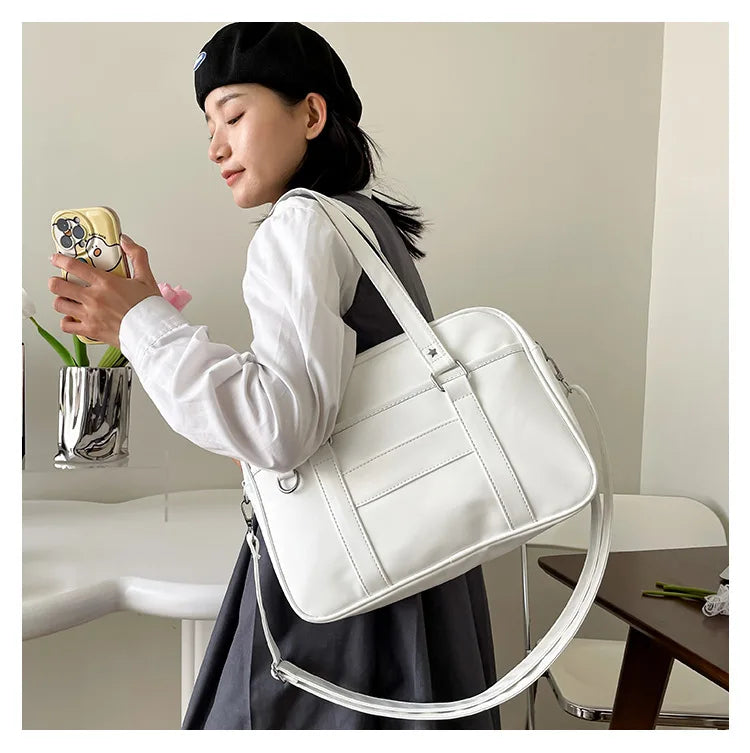 Japanese Style JK Bag Women PU Leather Crossbody Bag - Smarsty