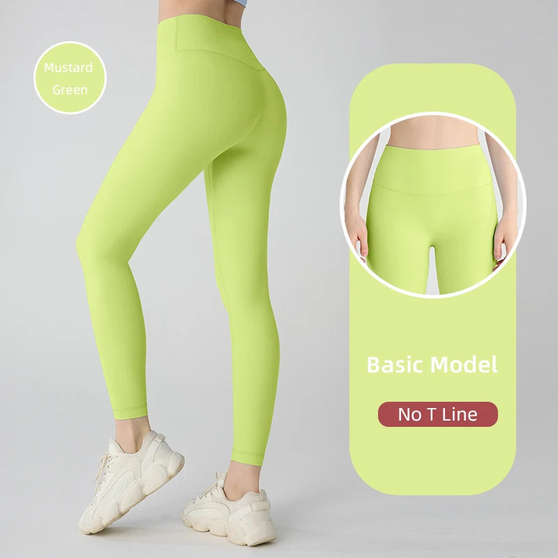 2024 Hot Sale Fitness Lenggings Female Full Length Leggings Running Pants Comfortable And Formfitting Yoga Pants Workout Legging - Smarsty