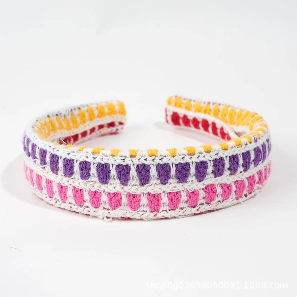 Knitted Headband Bohemian Handmade Summer Seaside Cotton - Smarsty