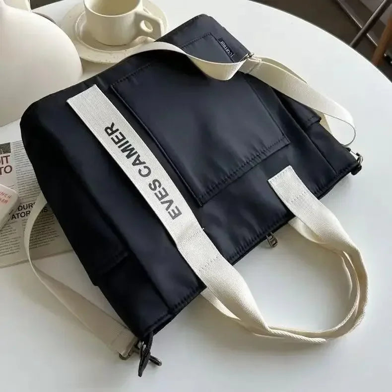 Casual Large Capacity Tote Bag Nylon Waterproof Everyday - Smarsty