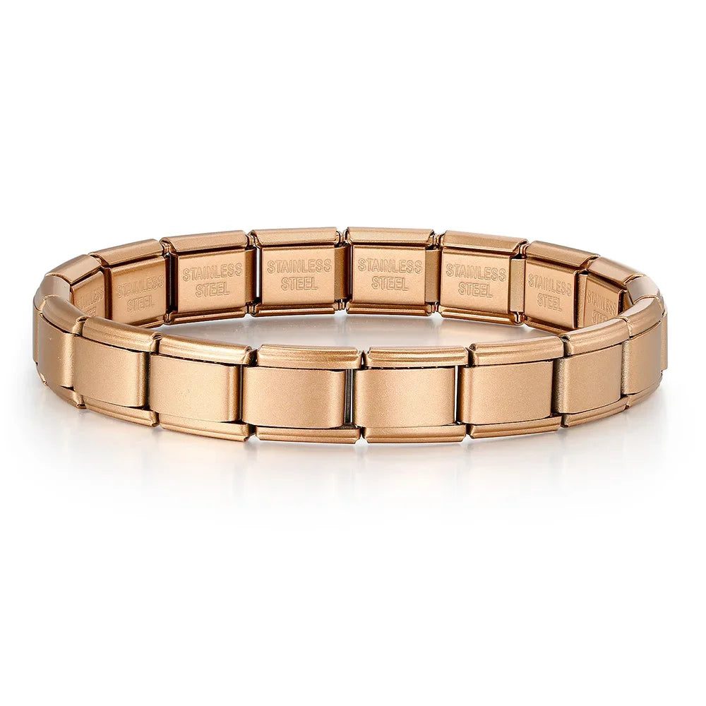 Stainless Steel Elastic Italian Link Bracelet Durable Charm Bangle - Smarsty