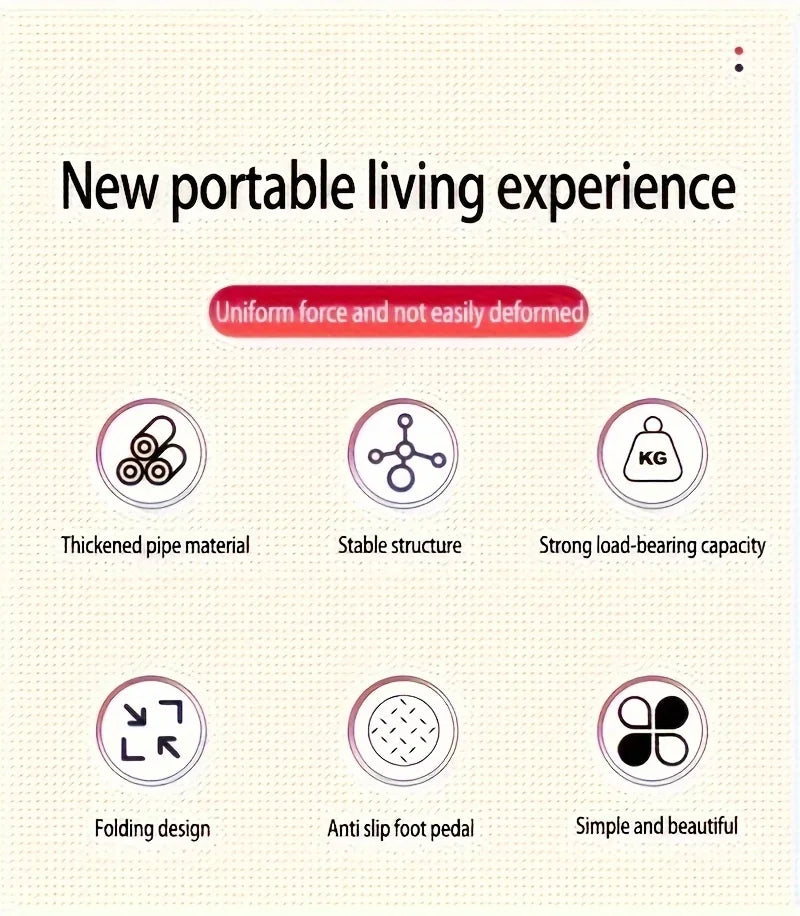 4-step ladder set: multifunctional foldable lightweight, wide-thick sturdy, safe handle + wide non-slip steps, for home/outdoor/