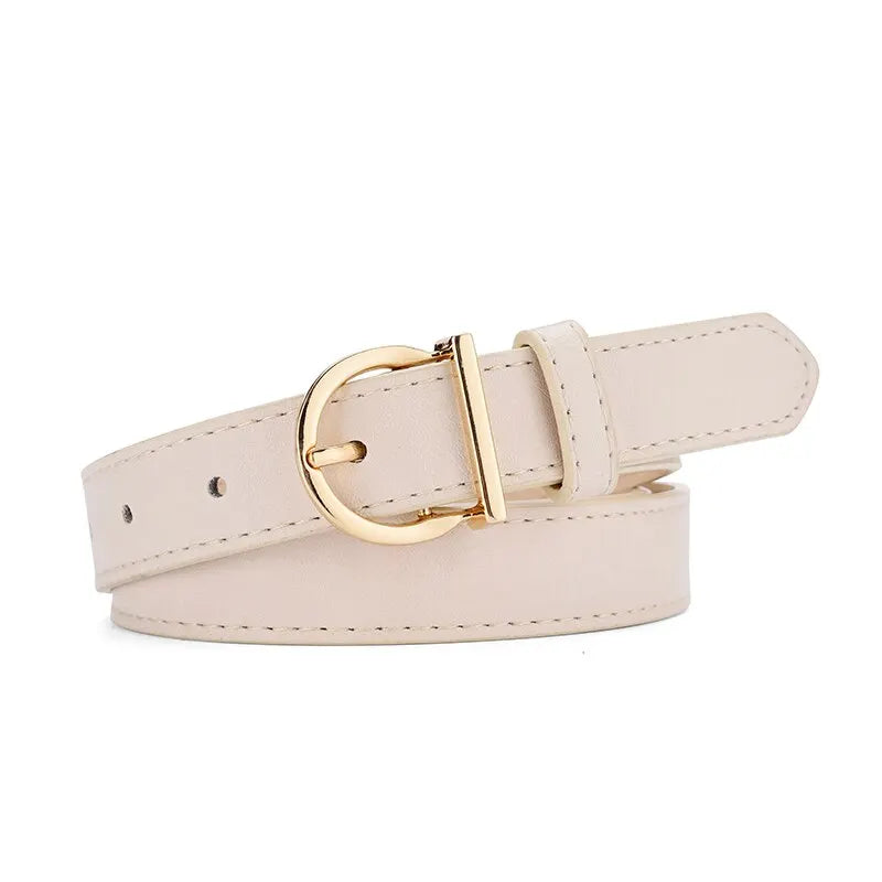 Women's PU Leather Belt Soft Pin Buckle Fashion - Smarsty