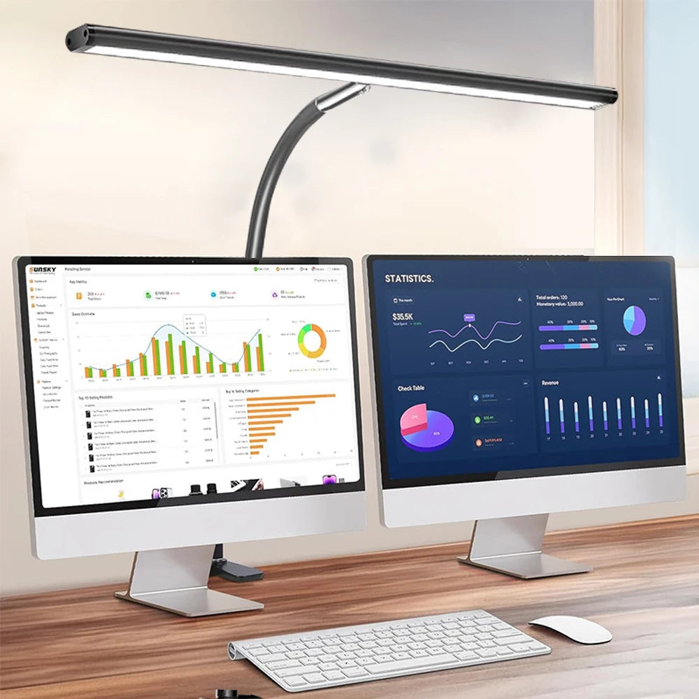 LED Desk Lamp with Stepless Dimming and Adjustable Brightness - Smarsty