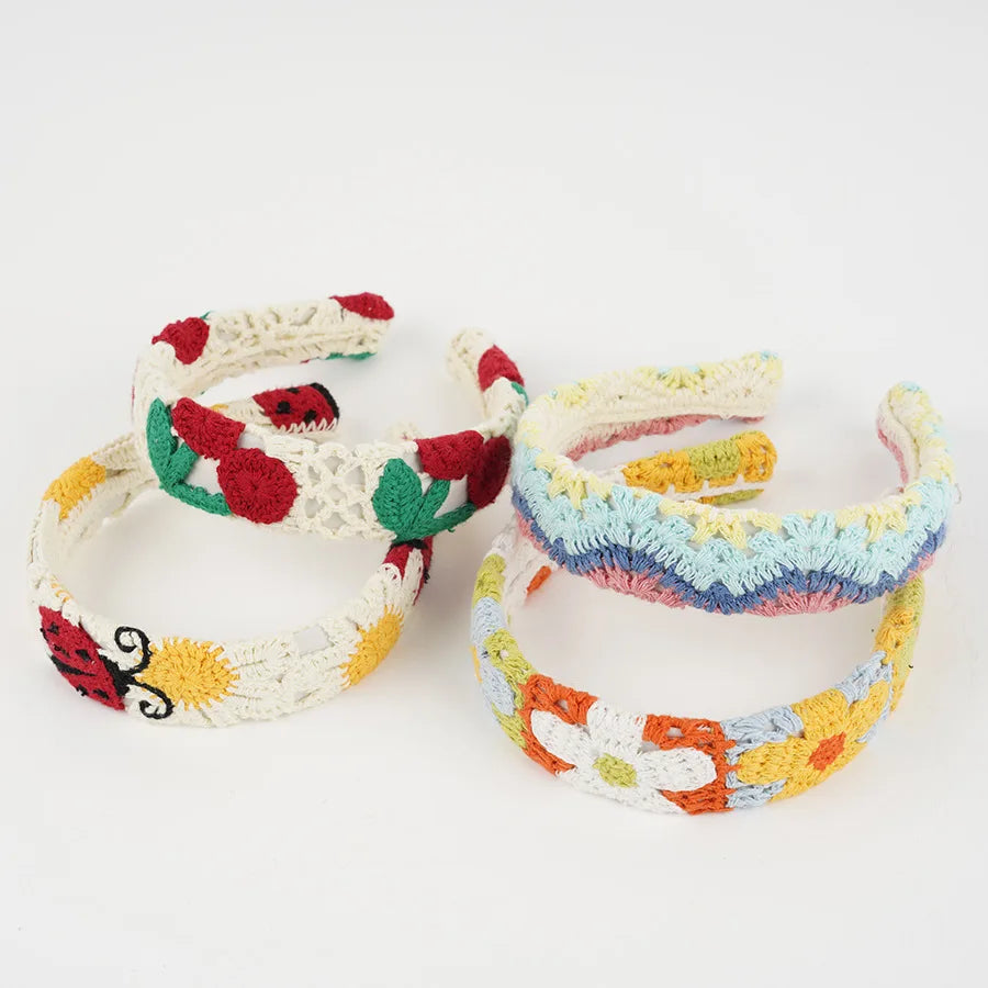 Knitted Headband Bohemian Handmade Summer Seaside Cotton - Smarsty