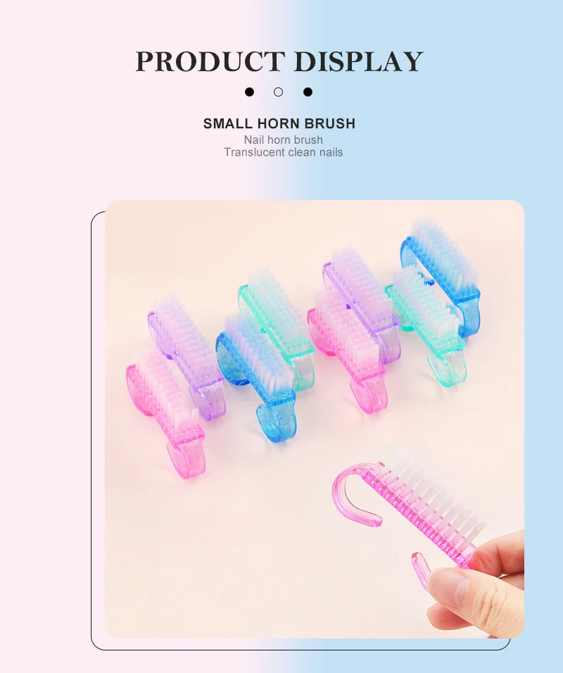 Plastic Nail Brushes Set for Effective Nail Cleaning - Smarsty