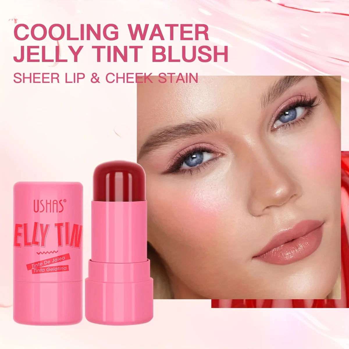 Multi-Use Jelly Blush Stick for Lips and Eyes - Smarsty
