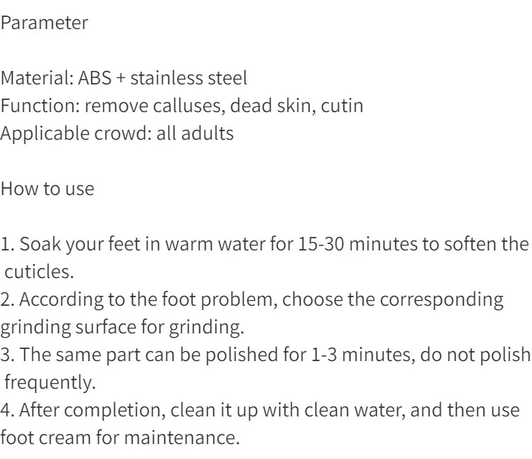 Heavy Duty Foot File for Smooth Callus Removal - Smarsty