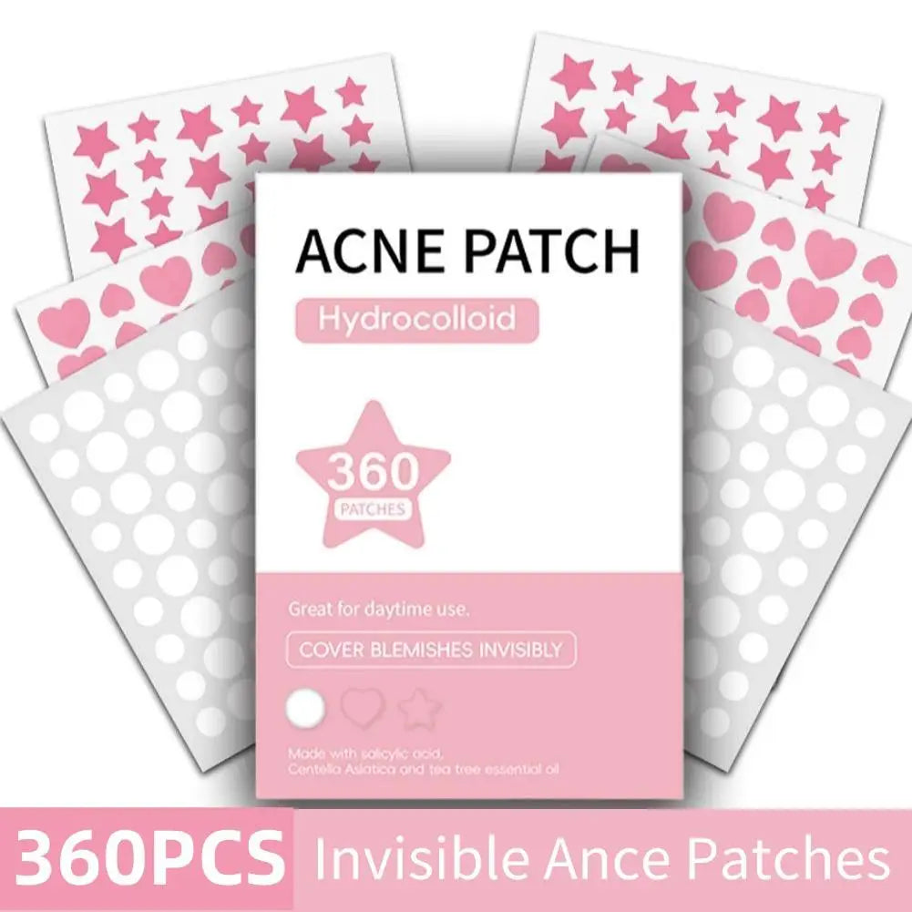 360 Pcs Colorful Hydrocolloid Acne Patches for Quick Healing - Smarsty