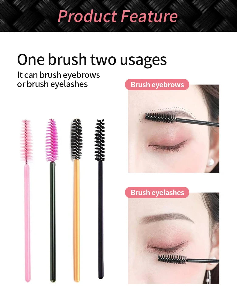 Crystal Disposable Mascara Wands for Hygienic Application - Smarsty