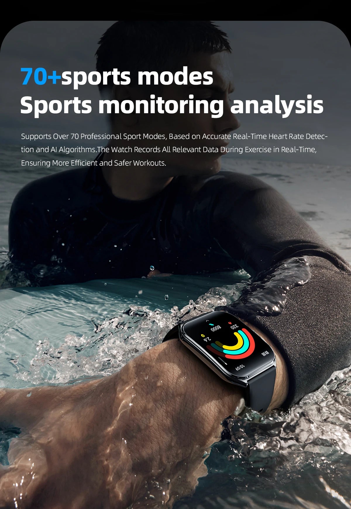 Ultra Thin Smart Watch with AMOLED Display and Call Reminder - Smarsty