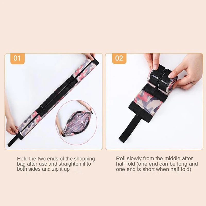 Foldable Storage Bag With Handle Camouflage Shopping Bag - Smarsty