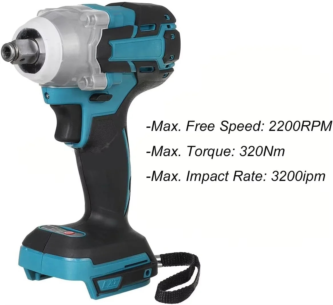 Cordless Rechargeable Electric Wrench with 320N.m Torque - Smarsty