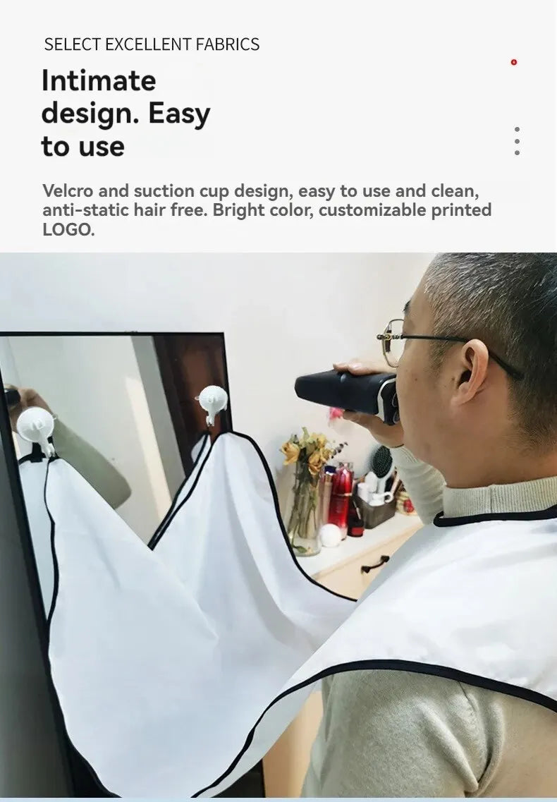 Versatile Shaving Bib for Easy Beard Styling - Smarsty