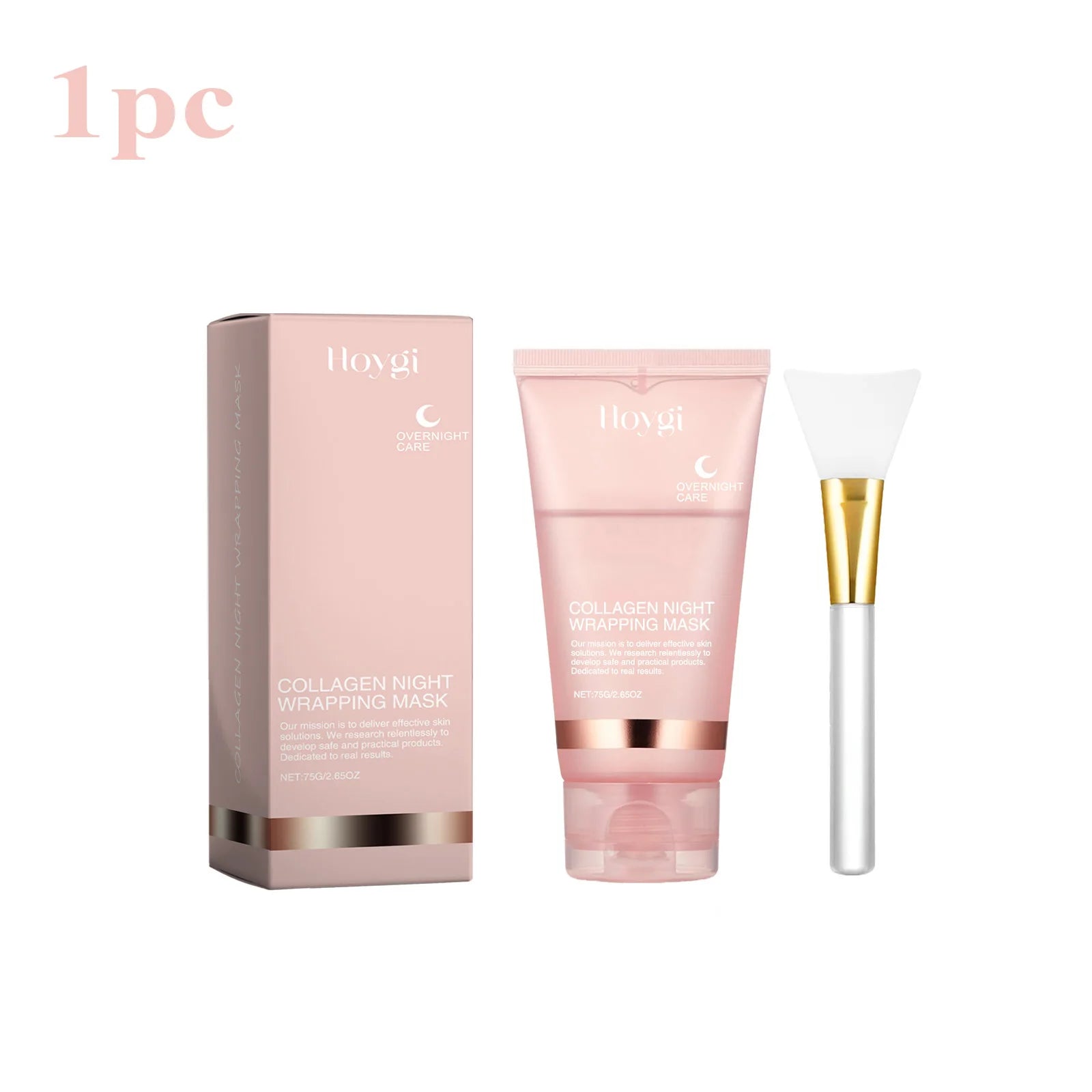 Collagen Overnight Wrapping Peel Off Facial Mask Set Korean Collagen Night Wrapping Mask Deeply Hydrates Night Care Mask Cream - Smarsty