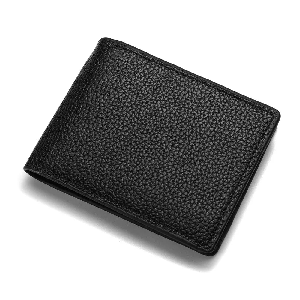 2025 New Wallet Men Short Dollar Clip Zipper Simple Soft Leather Lightweight - Smarsty