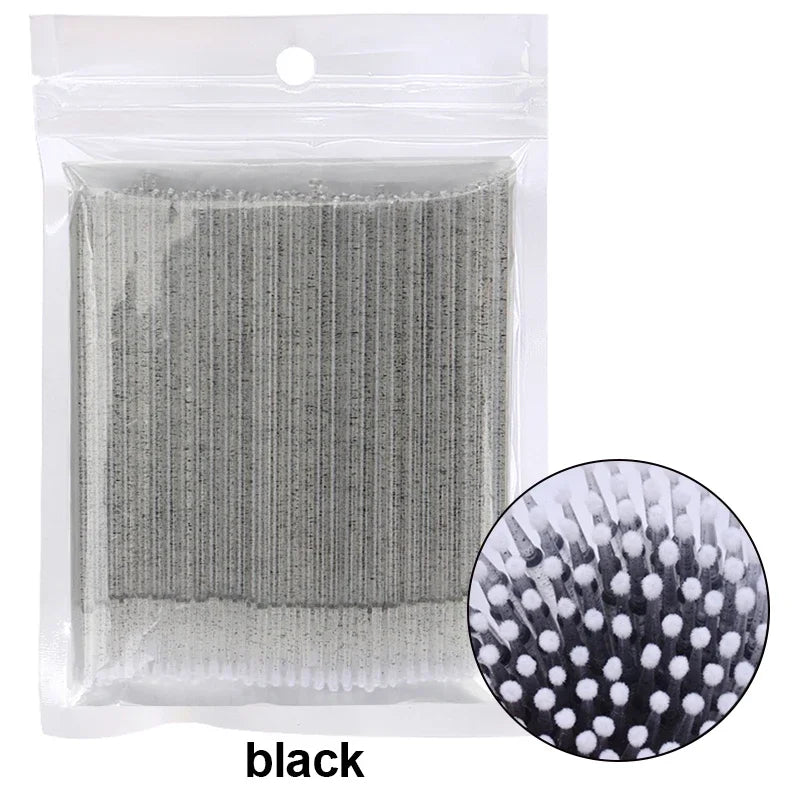 100Pcs Micro Cotton Swabs for Eyelash Cleaning - Smarsty