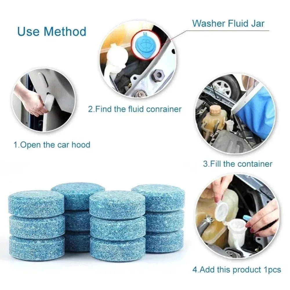 Effervescent Solid Windshield Cleaner Tablet For Glass - Smarsty