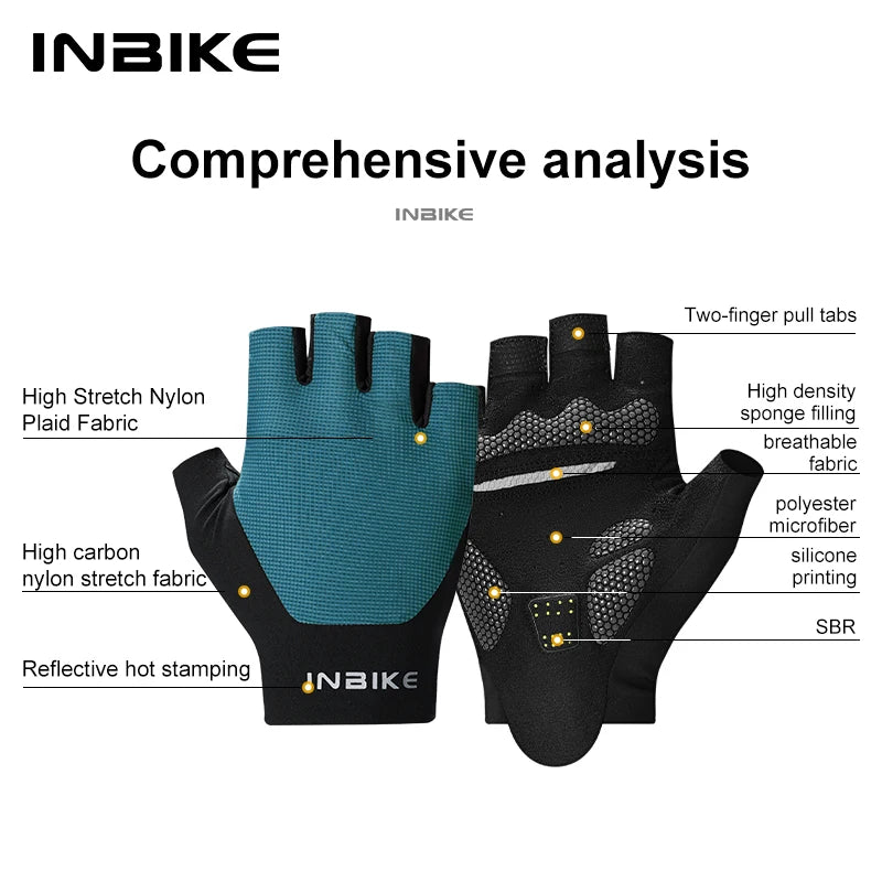 INBIKE Summer Cycling Gloves Shock Absorbing Breathable - Smarsty