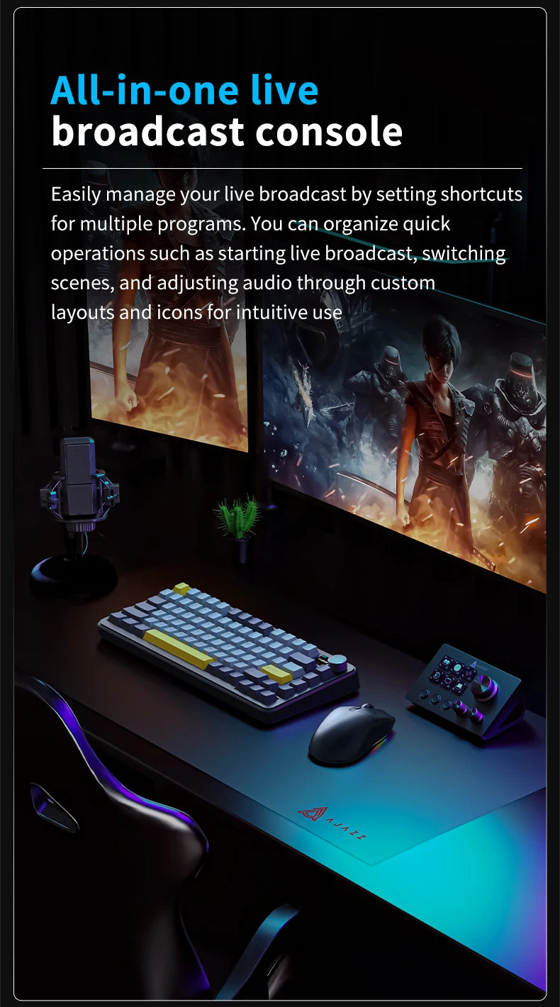 Programmable Macro Keyboard With 12 Keys For Gaming