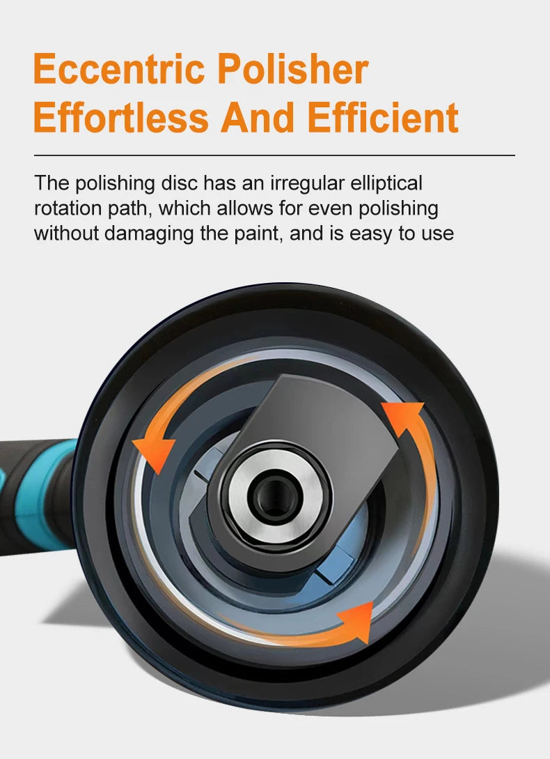 Cordless 12V Car Polisher With 5 Inch Pads For Waxing - Smarsty