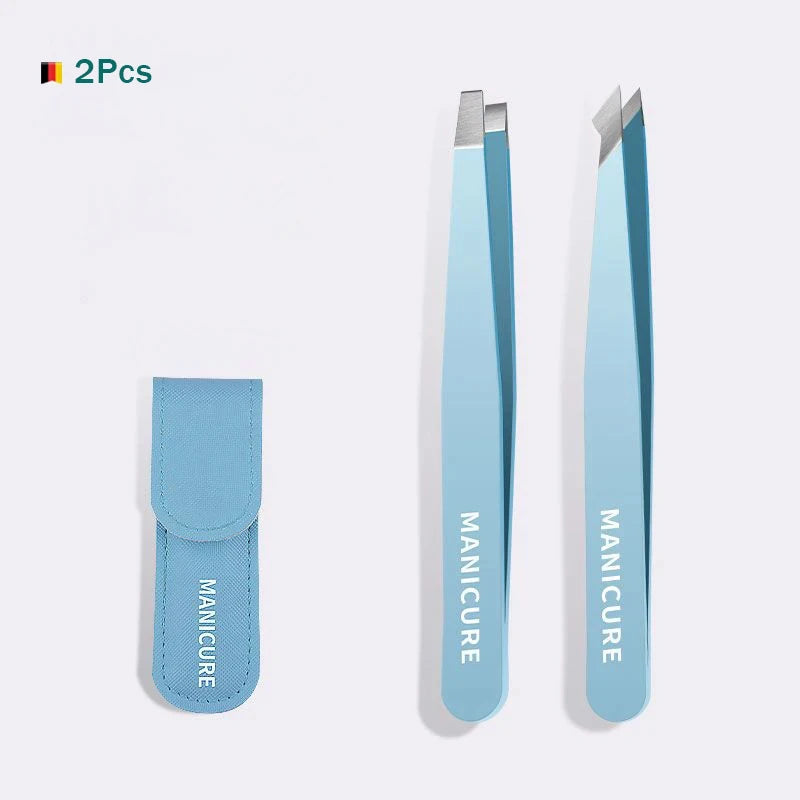 High-Quality Stainless Steel Eyebrow Tweezers Set - Smarsty
