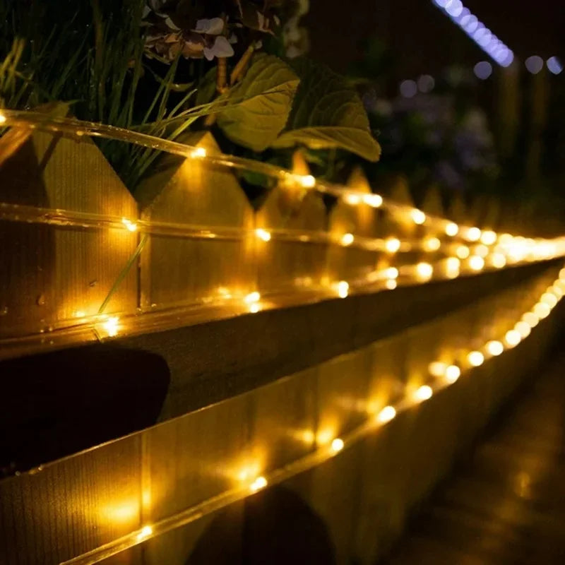 Solar Rope Lights with 8 Light Modes for Outdoor Decor - Smarsty