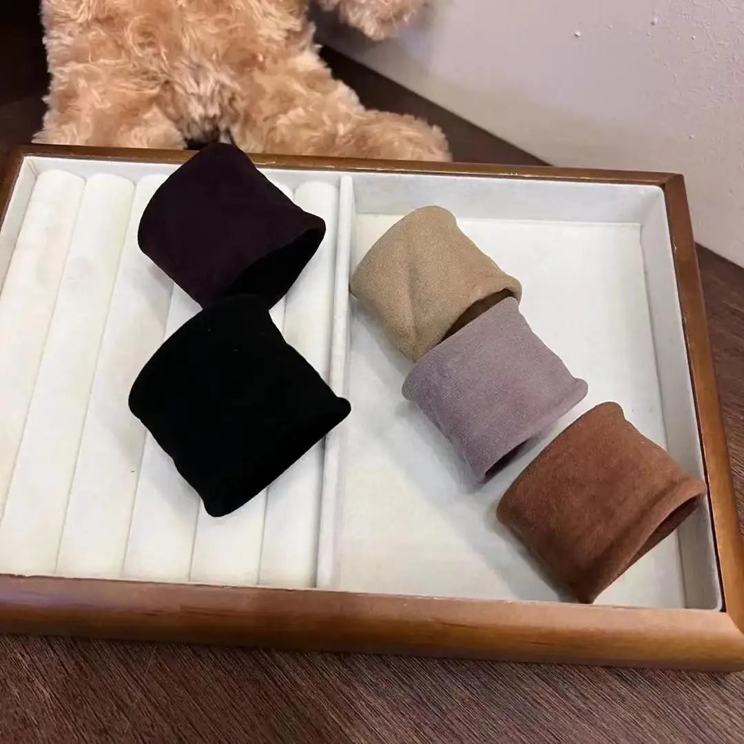 Thick Widen Hair Ties Set Secure Hold Scrunchies For Women - Smarsty