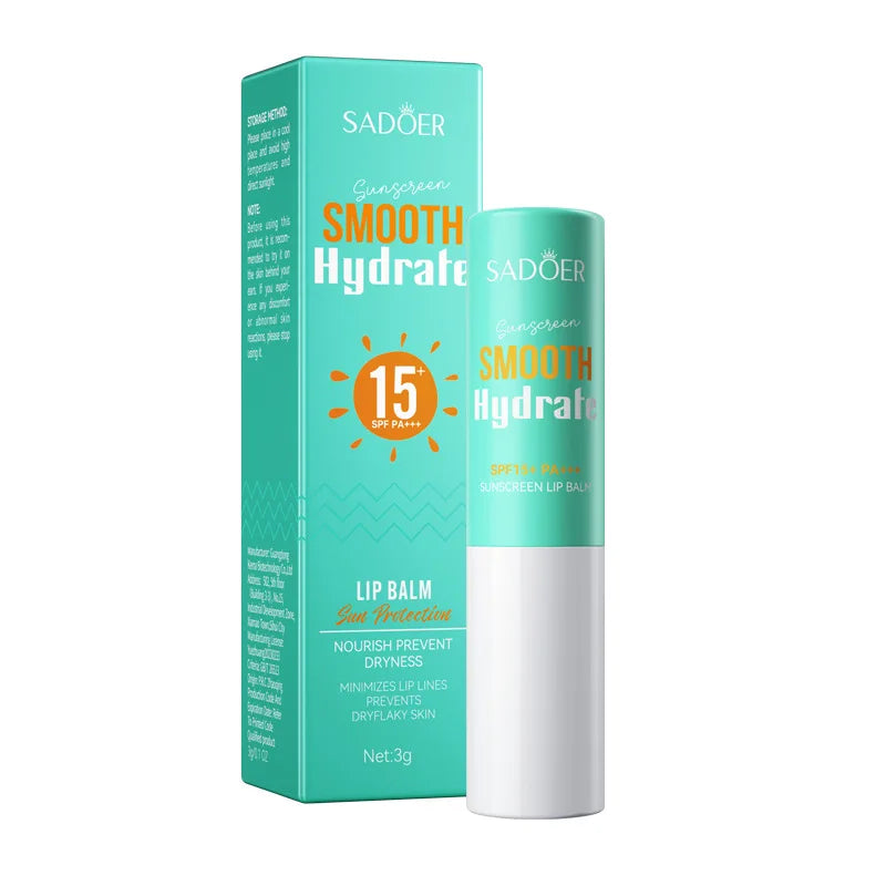 SADOER SPF 15 Lip Sunscreen Balm for Hydrated Lips - Smarsty