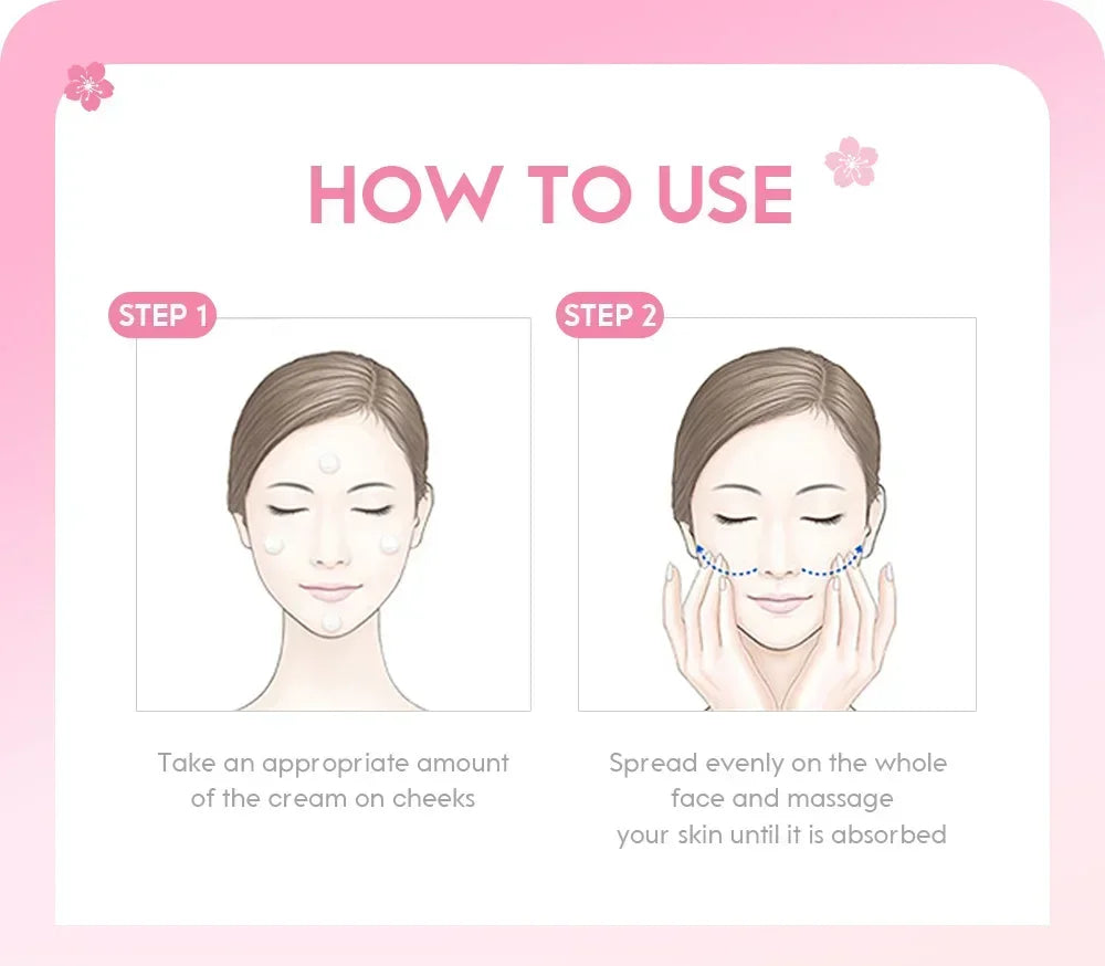LAIKOU Japan Sakura Face Cream for Smooth Radiant Skin - Smarsty