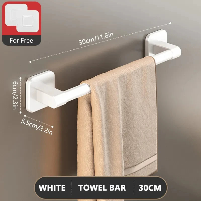 Non Perforated Suction Cup Towel Rack for Bathroom Storage - Smarsty