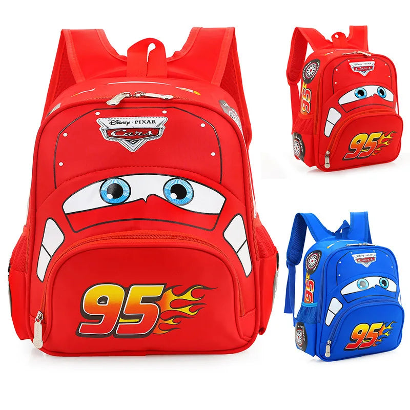 Car Theme Kids Backpack Safe Lightweight Kindergarten Bag - Smarsty