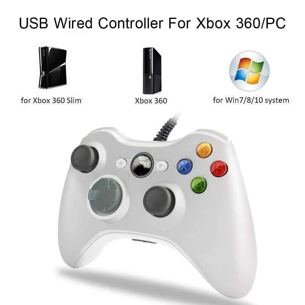 Wired USB Game Controller for Xbox 360 with Enhanced Precision - Smarsty