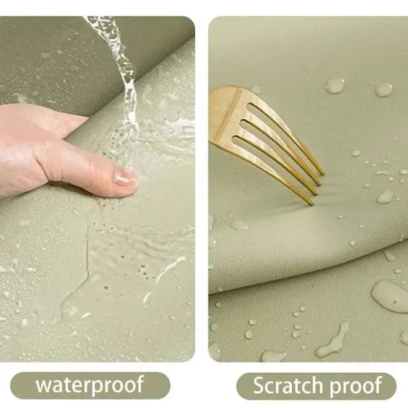 Waterproof Leather Table Cloth for Easy Cleaning - Smarsty