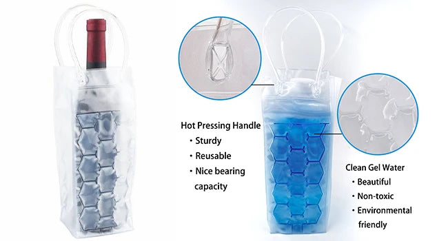 Eco-Friendly Ice Wine Cooler Bag with Chill Feature - Smarsty