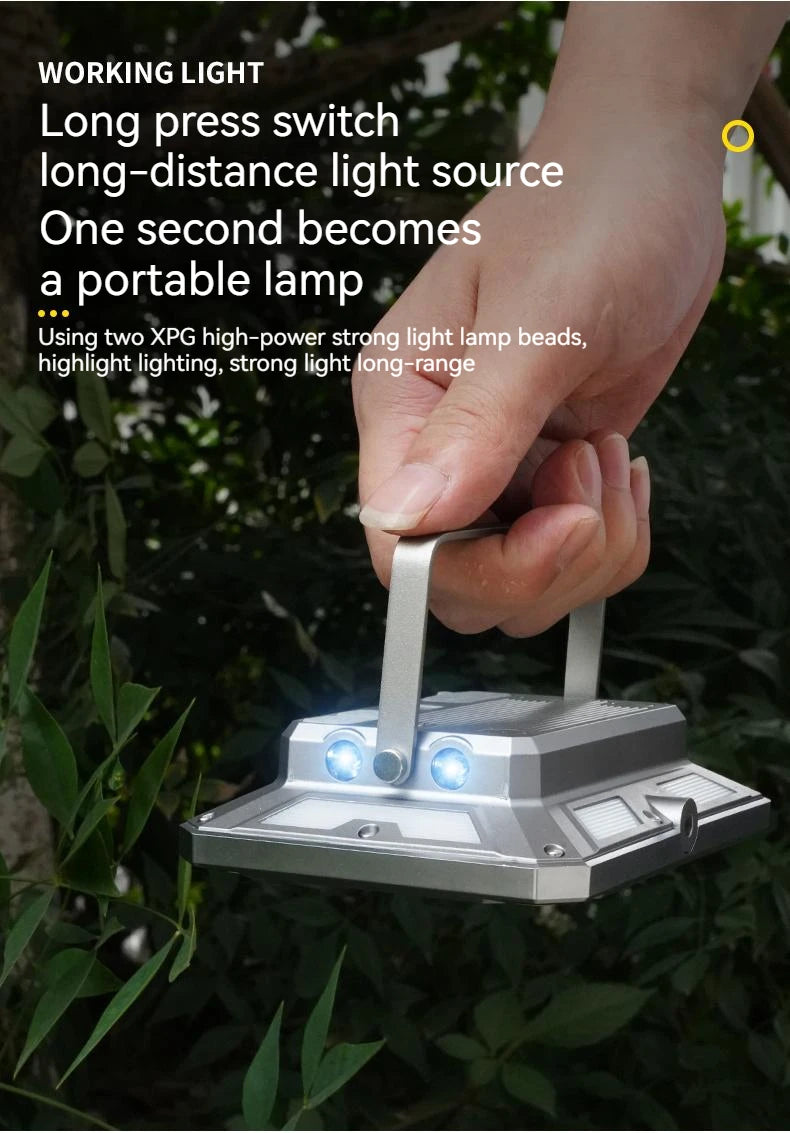 Portable LED Camping Tent Light Rechargeable Searchlight High Power Outdoor Emergency Lighting Waterproof Hanging Night Lamp